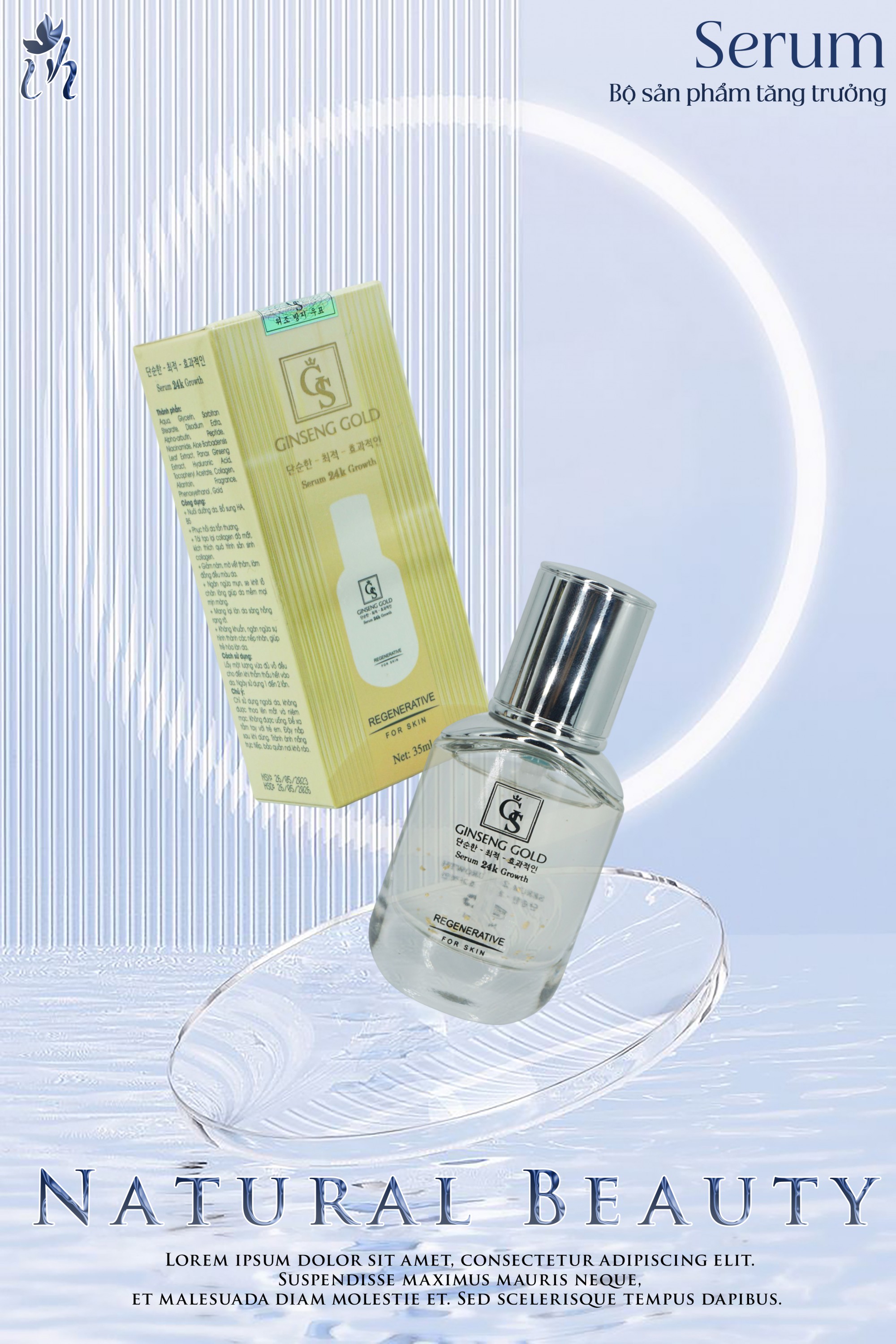SERUM 24K GROWTH ( Tế bào gốc tăng trưởng vàng 24k )